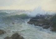 Lionel Walden, Crashing Surf, oil painting by Lionel Walden
